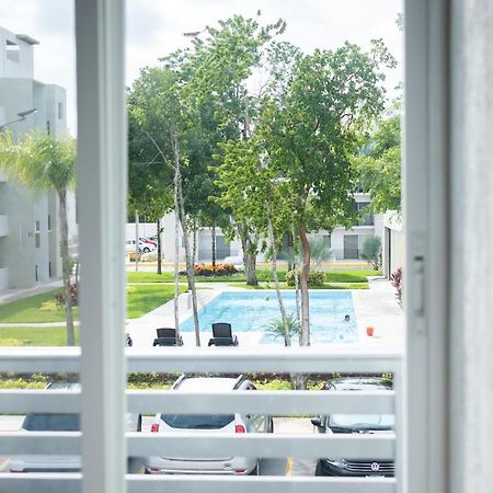 Depto 2 Rec. Con Vista A La Piscina En C. Privada Apartment Плая дел Кармен Екстериор снимка