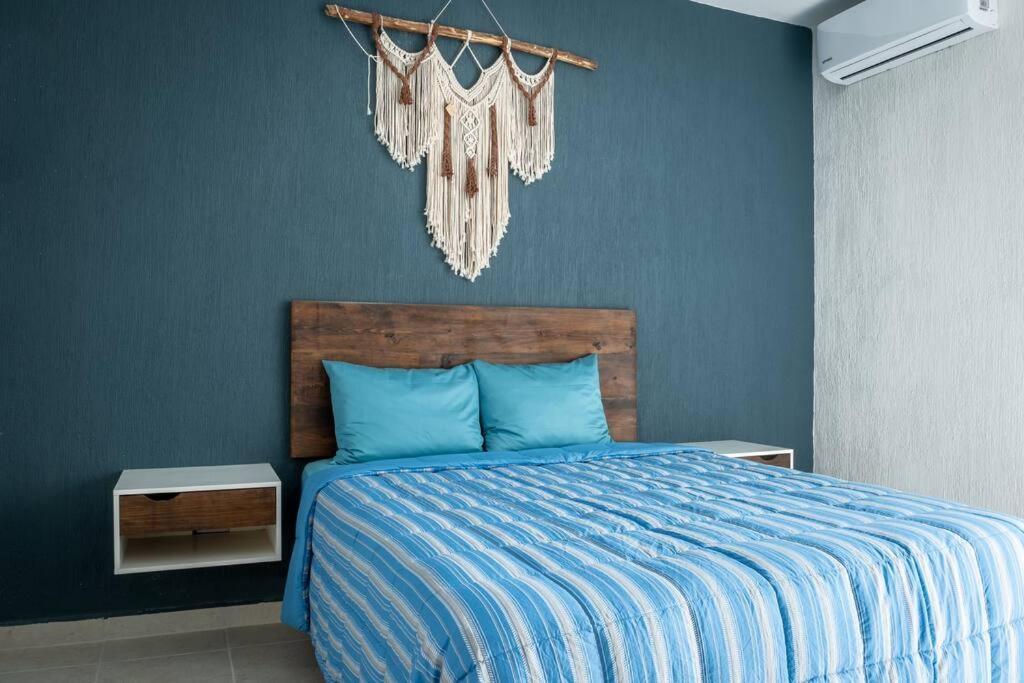 Depto 2 Rec. Con Vista A La Piscina En C. Privada Apartment Плая дел Кармен Екстериор снимка