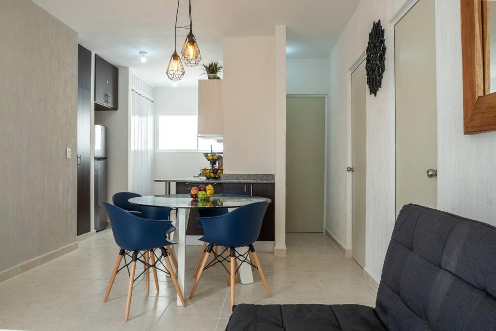 Depto 2 Rec. Con Vista A La Piscina En C. Privada Apartment Плая дел Кармен Екстериор снимка
