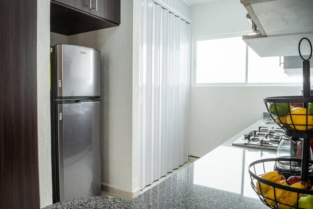Depto 2 Rec. Con Vista A La Piscina En C. Privada Apartment Плая дел Кармен Екстериор снимка