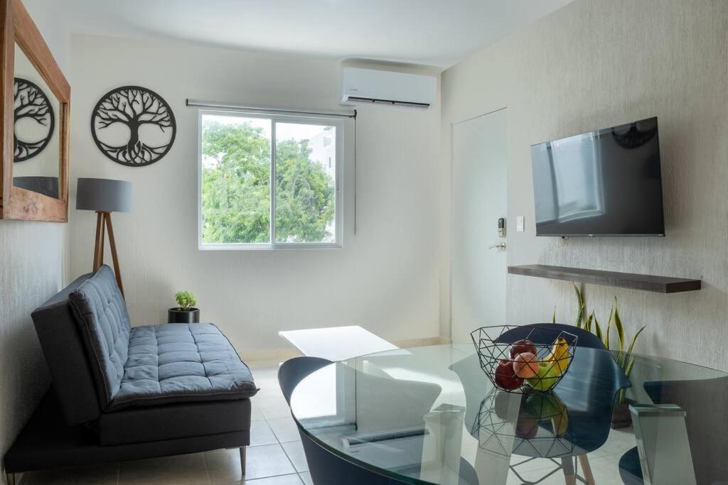 Depto 2 Rec. Con Vista A La Piscina En C. Privada Apartment Плая дел Кармен Екстериор снимка